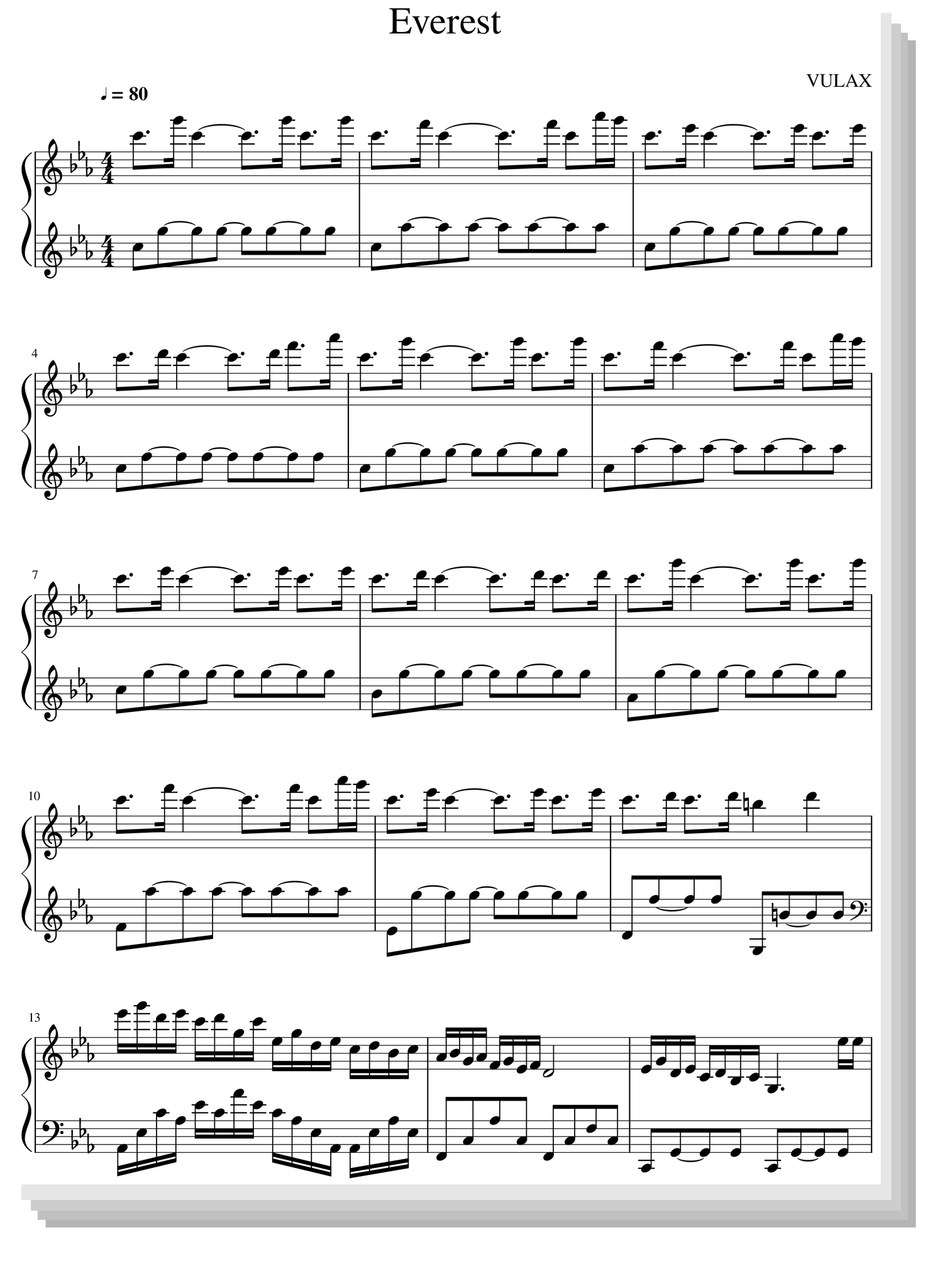 EVEREST (Partition piano) – Vulax
